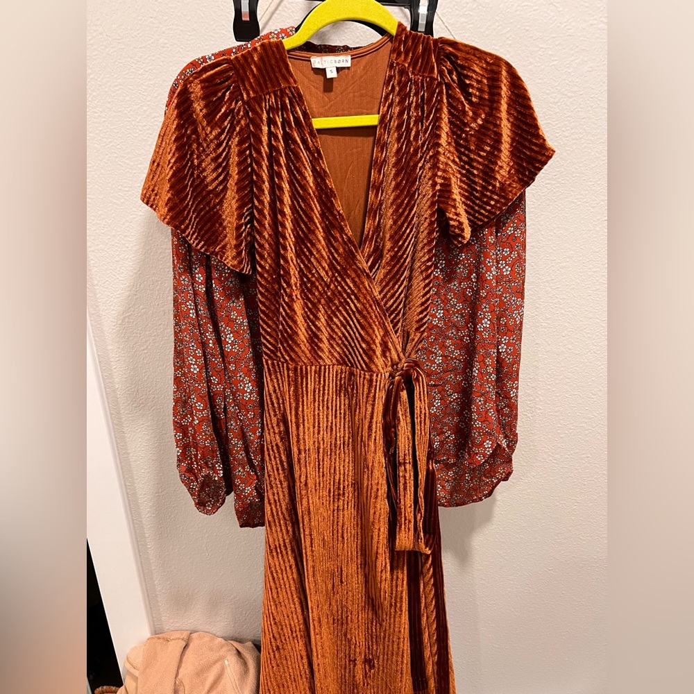Baltic Born velvet wrap dress